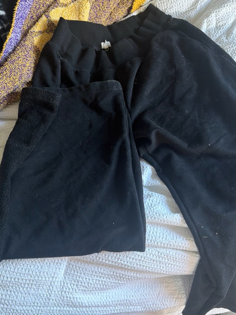 aerie Black Cozy Knit Joggers